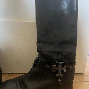 Tory Burch Tall Black Boots Sz 8